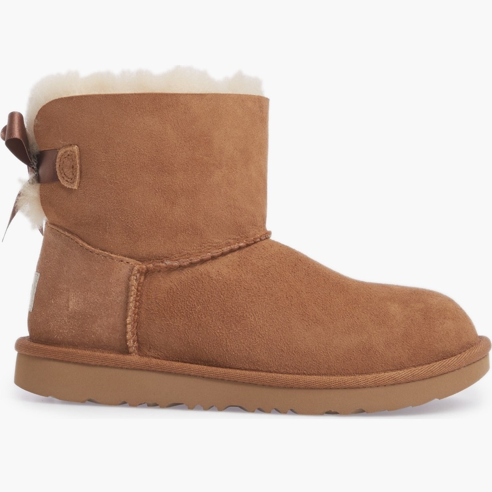 Kids Tan Boots with Bow